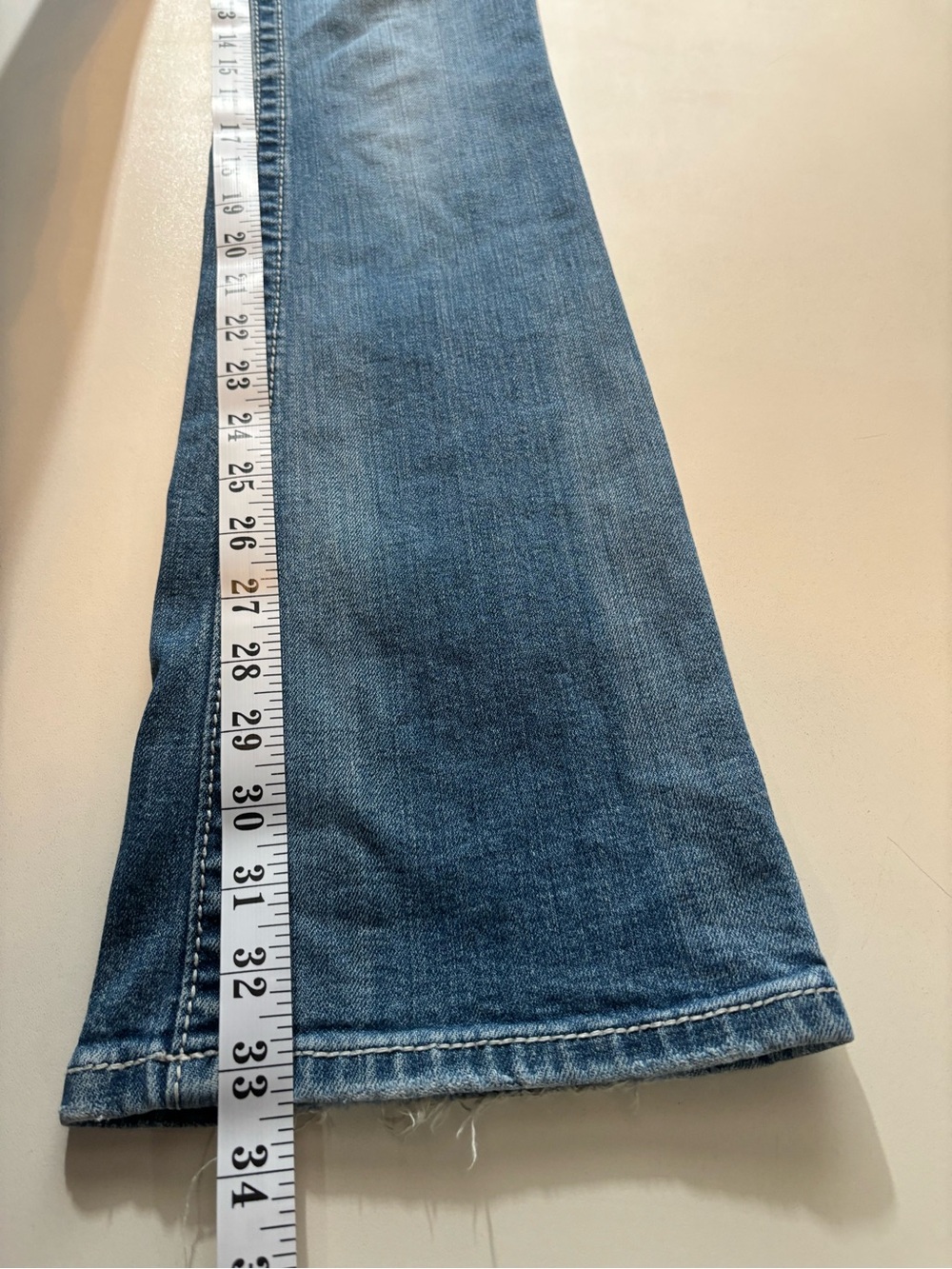 Miss Me embroidered cross Blue Embellished Back Pocket Flare boot cut Jeans - Picture 13 of 15